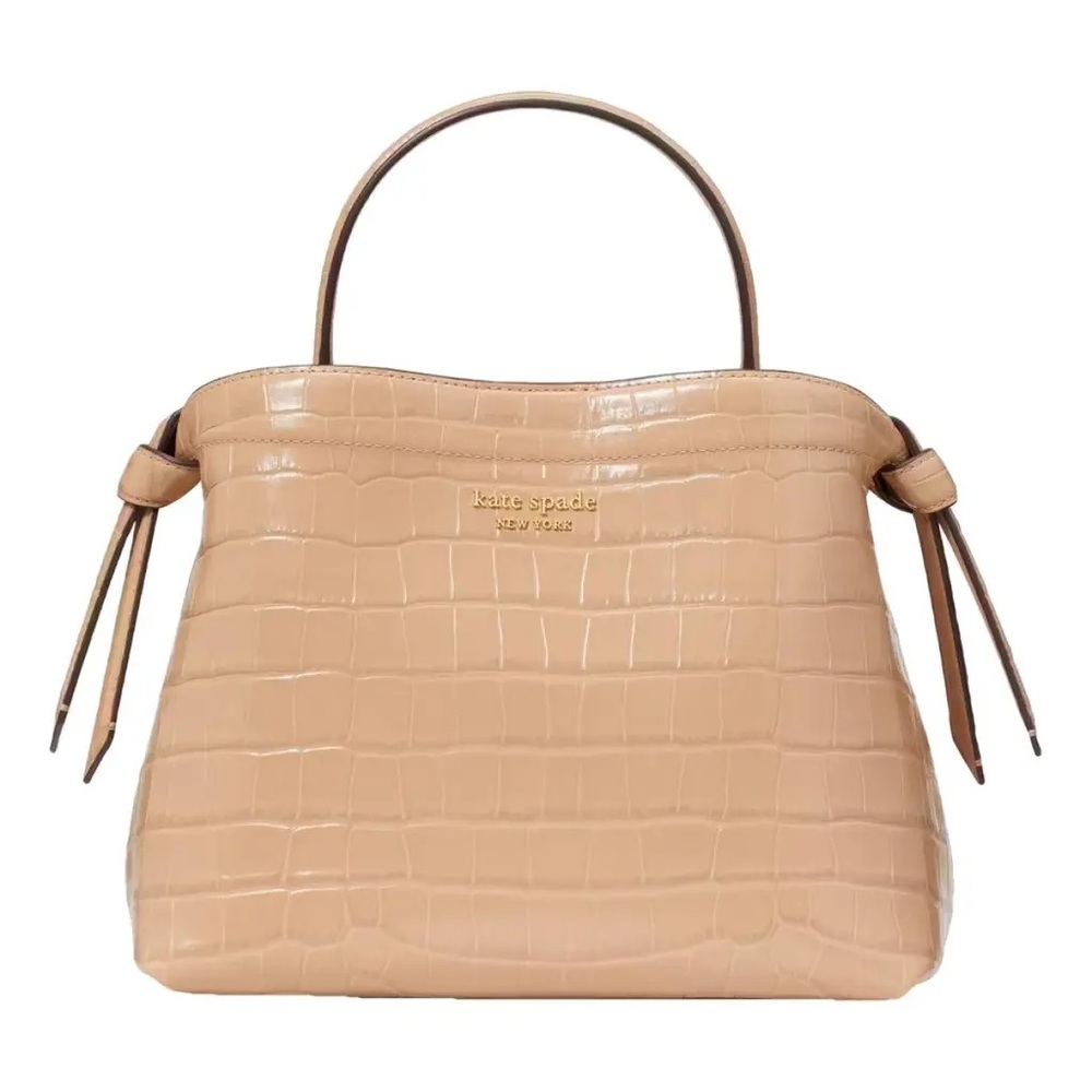 Kate Spade Knott Croc-Embossed Leather Bag
